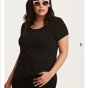 Torrid polka dot top